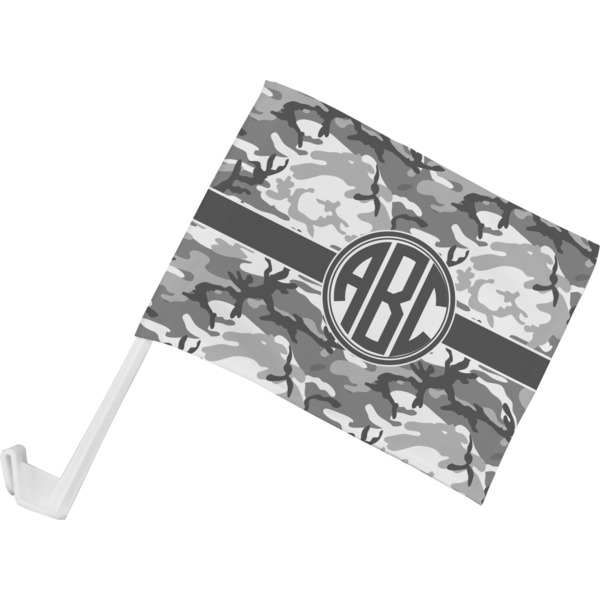 Custom Camo Car Flag - Small w/ Monogram