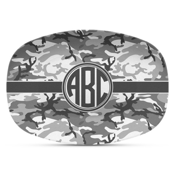 Custom Camo Plastic Platter - Microwave & Oven Safe Composite Polymer (Personalized)