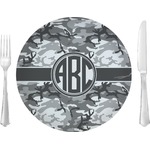 Camo 10" Glass Lunch / Dinner Plates - Single or Set (Personalized)