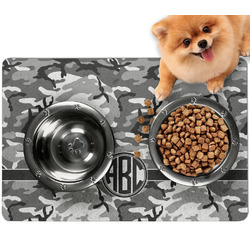 Camo Dog Food Mat - Small w/ Monogram