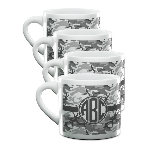 Custom Camo Double Shot Espresso Cups - Set of 4 (Personalized)