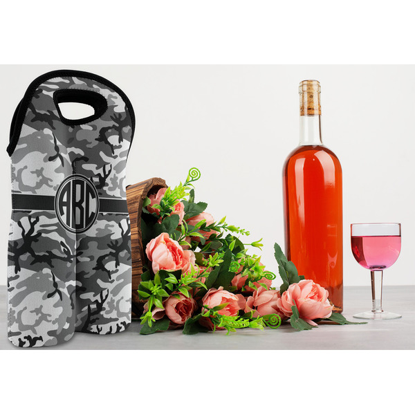 Camo Double Wine Tote - LIFESTYLE (new)