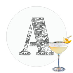 Camo Printed Drink Topper - 3.25" (Personalized)