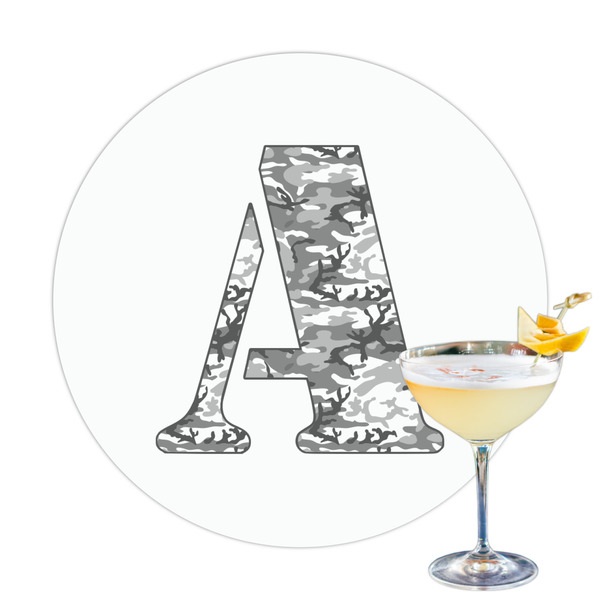 Custom Camo Printed Drink Topper (Personalized)
