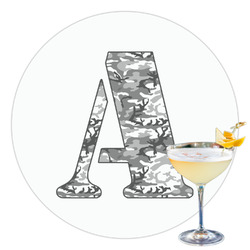 Camo Printed Drink Topper - 3.5" (Personalized)