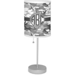 Camo 7" Drum Lamp with Shade Linen (Personalized)