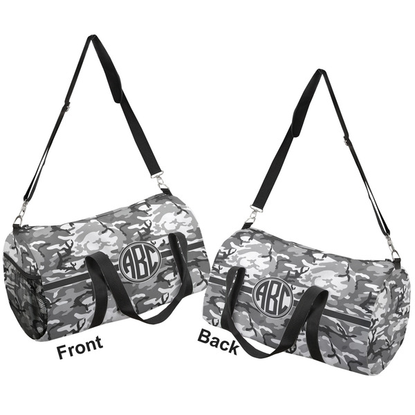 Camo Duffle bag small front and back sides