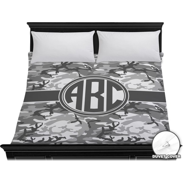 Custom Camo Duvet Cover - King (Personalized)