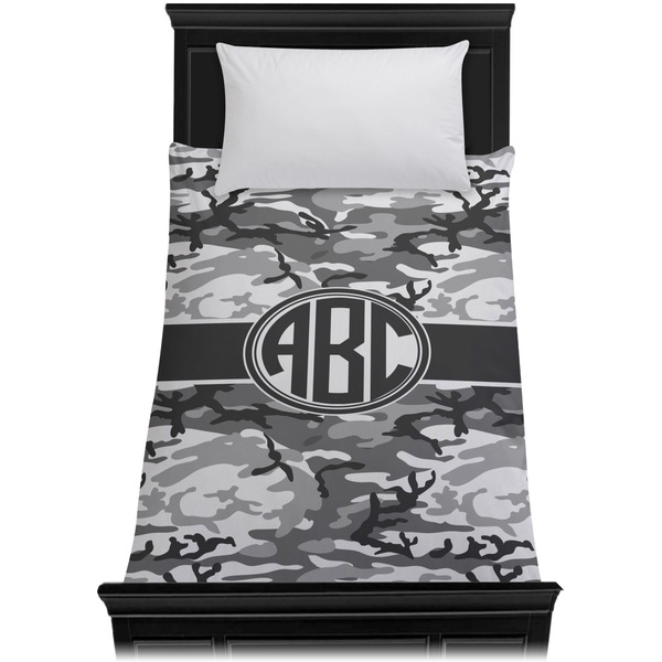 Camo Duvet Cover - Twin - On Bed - No Prop