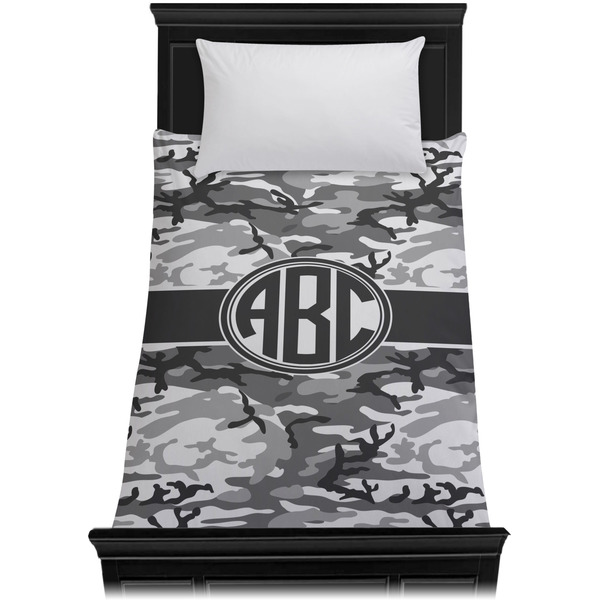 Camo Duvet Cover - Twin XL - On Bed - No Prop