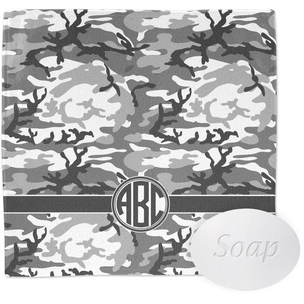 Camo Wash Cloth with soap
