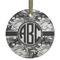 Camo Frosted Glass Ornament - Round