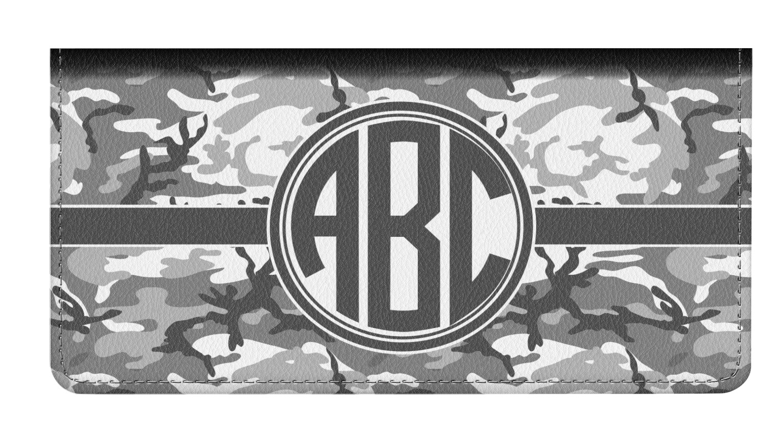 Camo Genuine Leather Checkbook Cover (Personalized) YouCustomizeIt