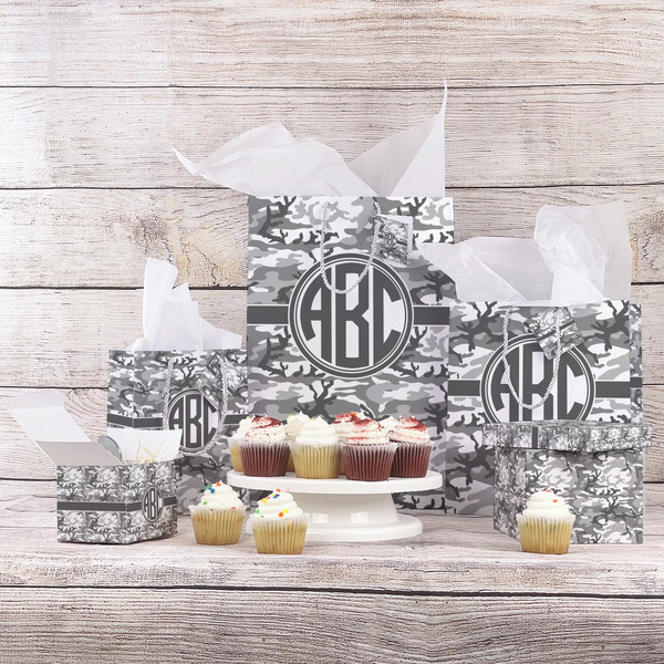 Camo Gift Bags - In Context