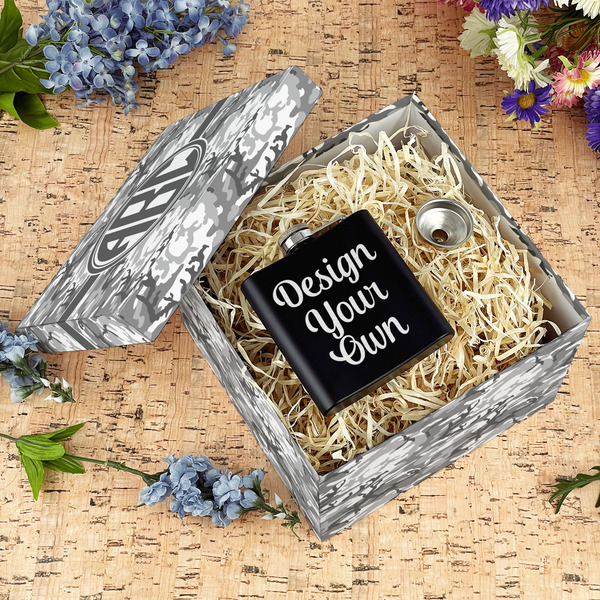 Camo Gift Boxes with Lid - Canvas Wrapped - Large - In Context