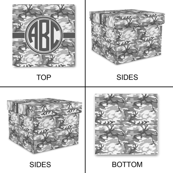 Camo Gift Boxes with Lid - Canvas Wrapped - Medium - Approval