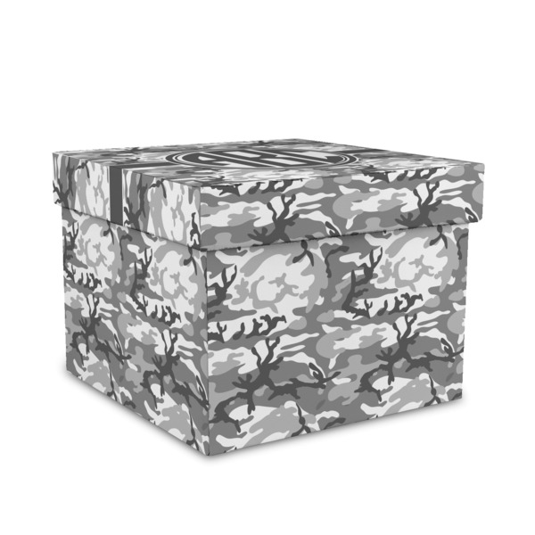 Custom Camo Gift Box with Lid - Canvas Wrapped - Medium (Personalized)