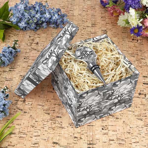 Camo Gift Boxes with Lid - Canvas Wrapped - Medium - In Context