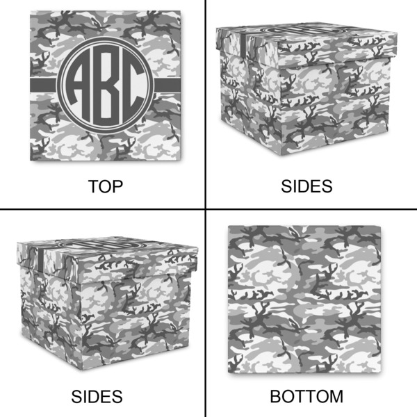Camo Gift Boxes with Lid - Canvas Wrapped - Small - Approval