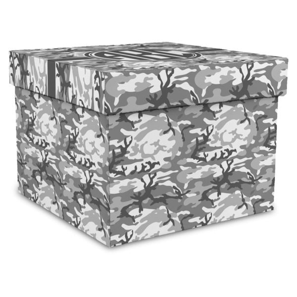 Custom Camo Gift Box with Lid - Canvas Wrapped - X-Large (Personalized)