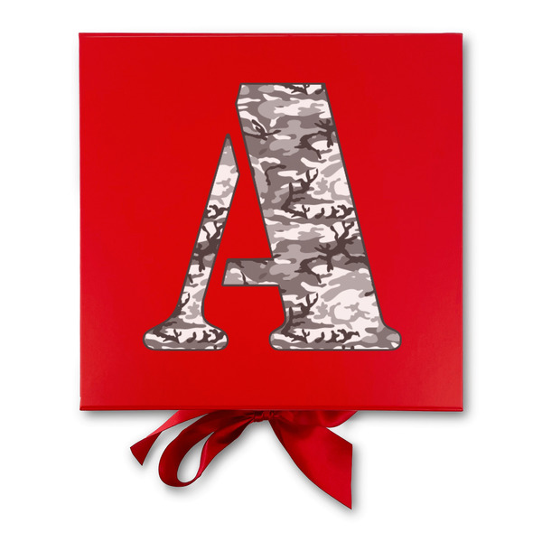 Camo Gift Boxes with Magnetic Lid - Red - Approval