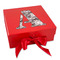 Camo Gift Boxes with Magnetic Lid - Red - Front