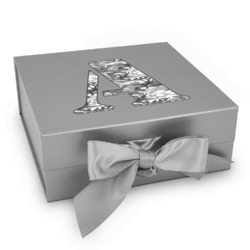 Camo Gift Box with Magnetic Lid - Silver (Personalized)