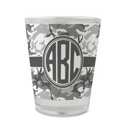 Camo Glass Shot Glass - 1.5 oz - Set of 4 (Personalized)