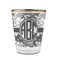 Camo Glass Shot Glass - With gold rim - FRONT