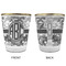 Camo Glass Shot Glass - with gold rim - APPROVAL