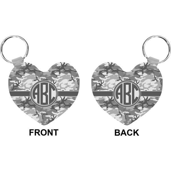 Camo Heart Keychain (Front + Back)