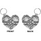 Camo Heart Keychain (Front + Back)