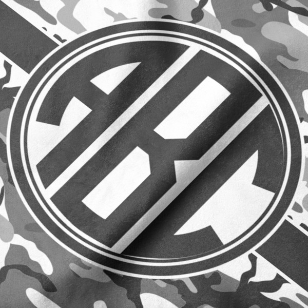 Camo Hooded Baby Towel- Detail Close Up