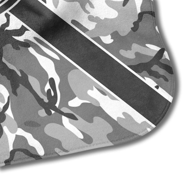 Camo Hooded Baby Towel- Detail Corner