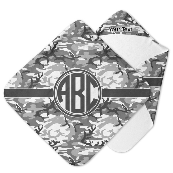 Custom Camo Hooded Baby Towel (Personalized)