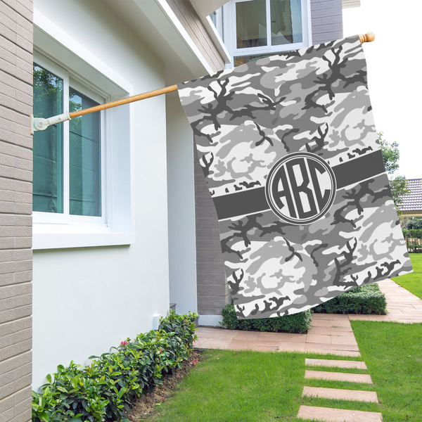 Camo House Flags - Double Sided - LIFESTYLE