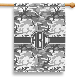 Camo 28" House Flag - Double Sided (Personalized)