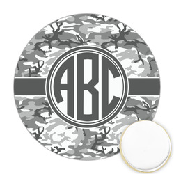 Camo Printed Cookie Topper - Round (Personalized)