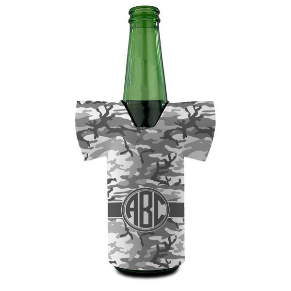 Camo Jersey Bottle Cooler - Set of 4 - FRONT (on bottle)