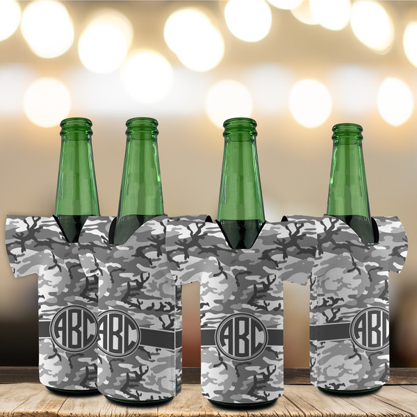 Camo Jersey Bottle Cooler - Set of 4 - LIFESTYLE
