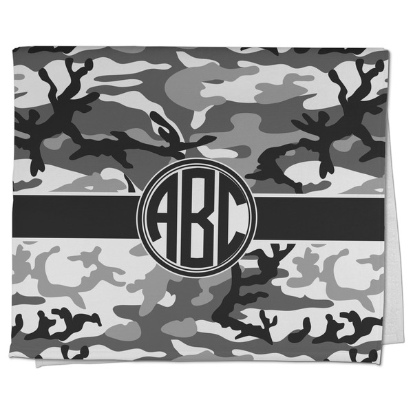 Custom Camo Kitchen Towel - Poly Cotton w/ Monograms