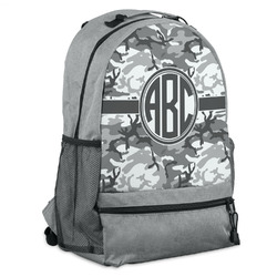 Camo Backpack - Grey (Personalized)