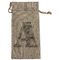 Camo Large Burlap Gift Bag - Front (Personalized)