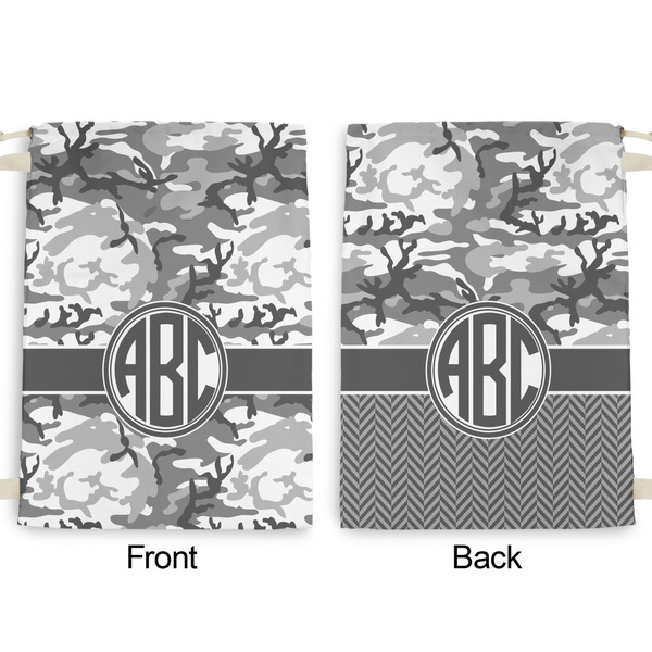 Camo Large Laundry Bag - Front & Back View