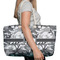 Camo Large Rope Tote Bag - In Context View