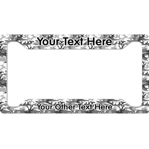 Custom Camo License Plate Frame - Style A (Personalized)