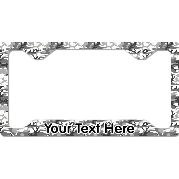 Custom Camo License Plate Frame - Style C (Personalized)