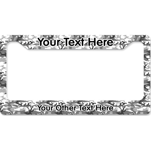 Custom Camo License Plate Frame - Style B (Personalized)