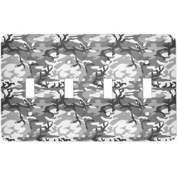 Camo Light Switch Cover (4 Toggle Plate) (Personalized)