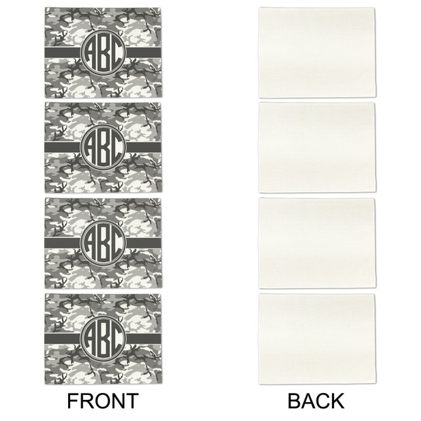 Camo Linen Placemat - APPROVAL Set of 4 (single sided)